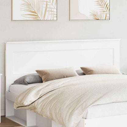 Headboard with Headboard White 200 cm Engineered Wood