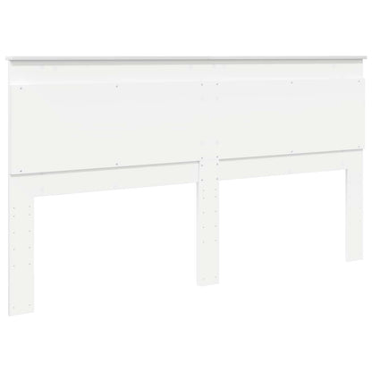 Headboard with Headboard White 200 cm Engineered Wood