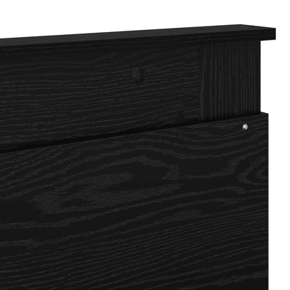 Headboard Black Oak Engineered Wood