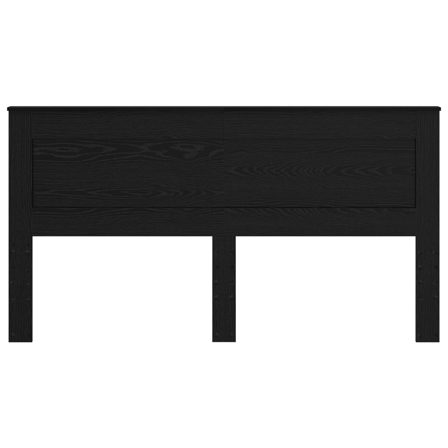 Headboard Black Oak Engineered Wood