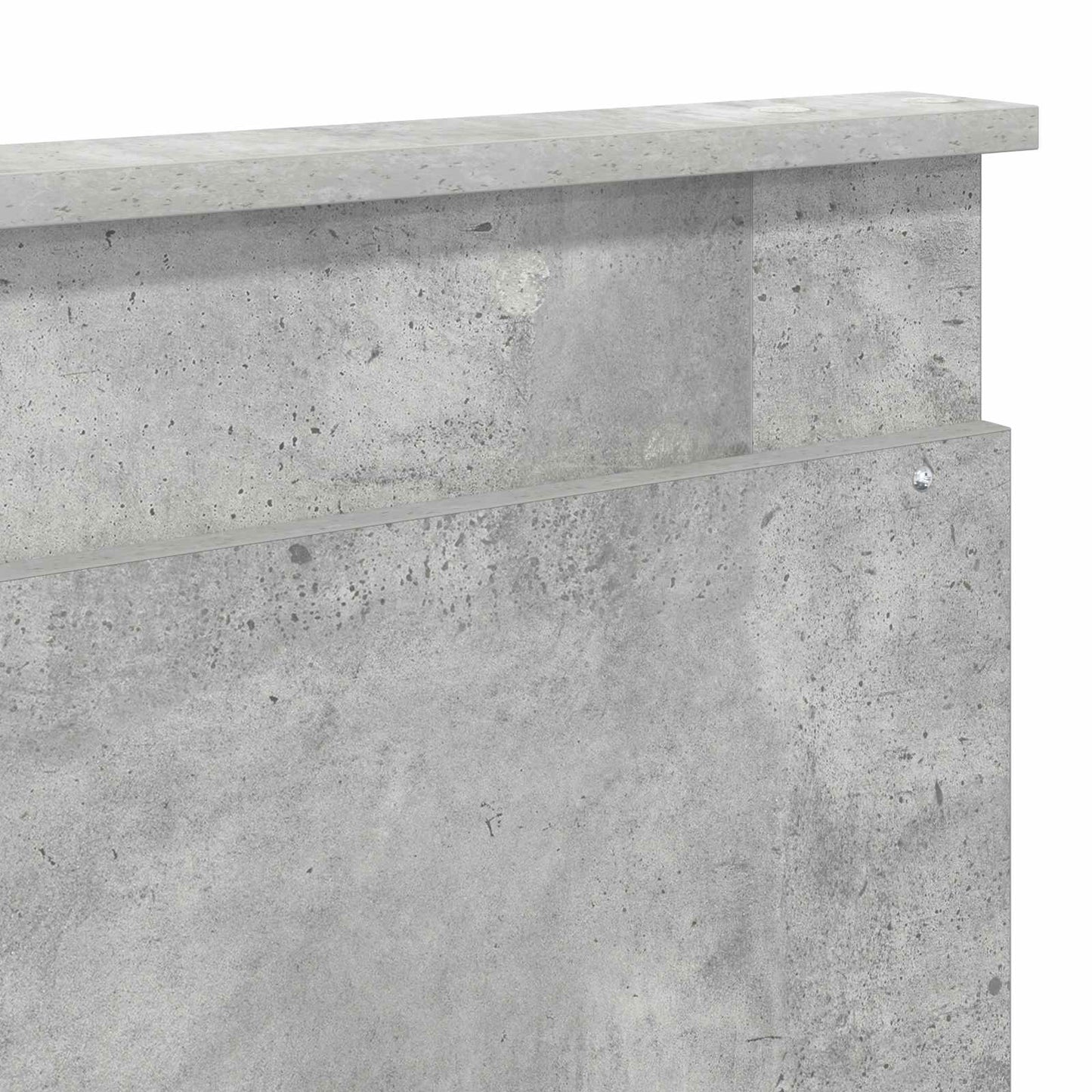 Headboard Concrete Grey Engineered Wood
