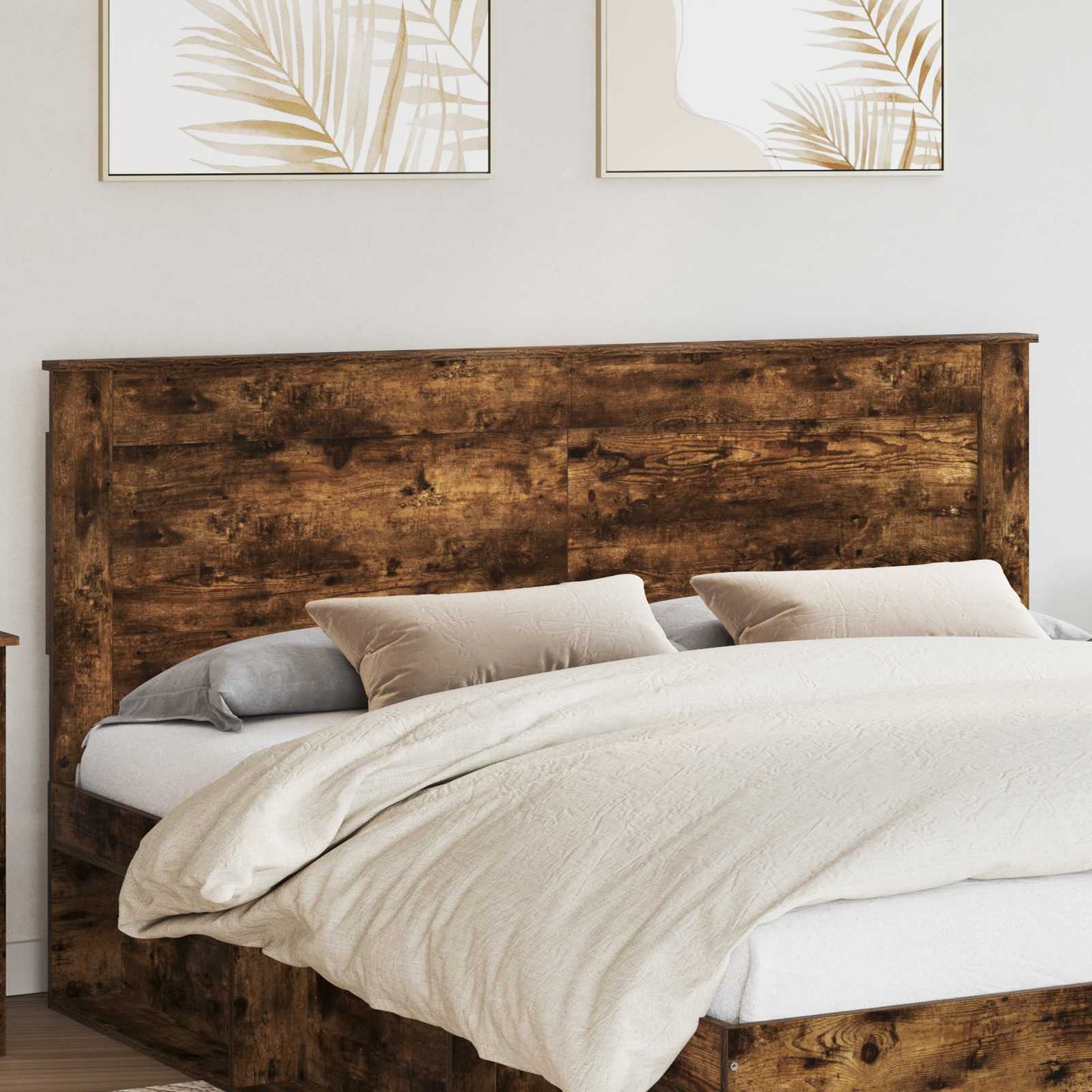 Headboard Smoked Oak Engineered Wood