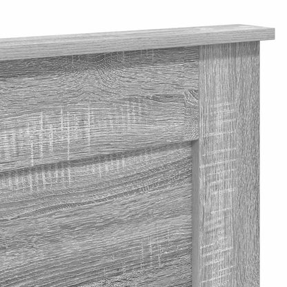 Headboard with Headboard Grey Sonoma 200 cm Engineered Wood