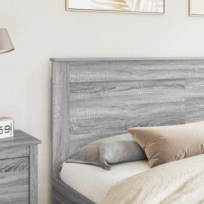 Headboard with Headboard Grey Sonoma 200 cm Engineered Wood