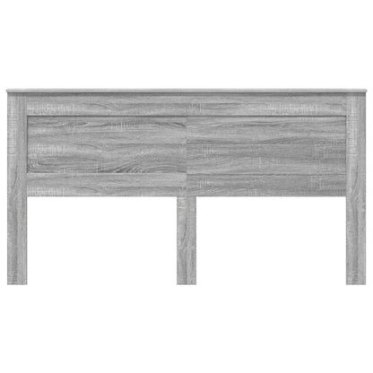 Headboard with Headboard Grey Sonoma 200 cm Engineered Wood