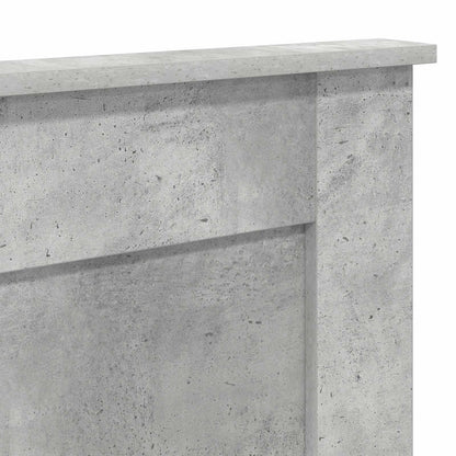 Headboard Concrete Grey Engineered Wood