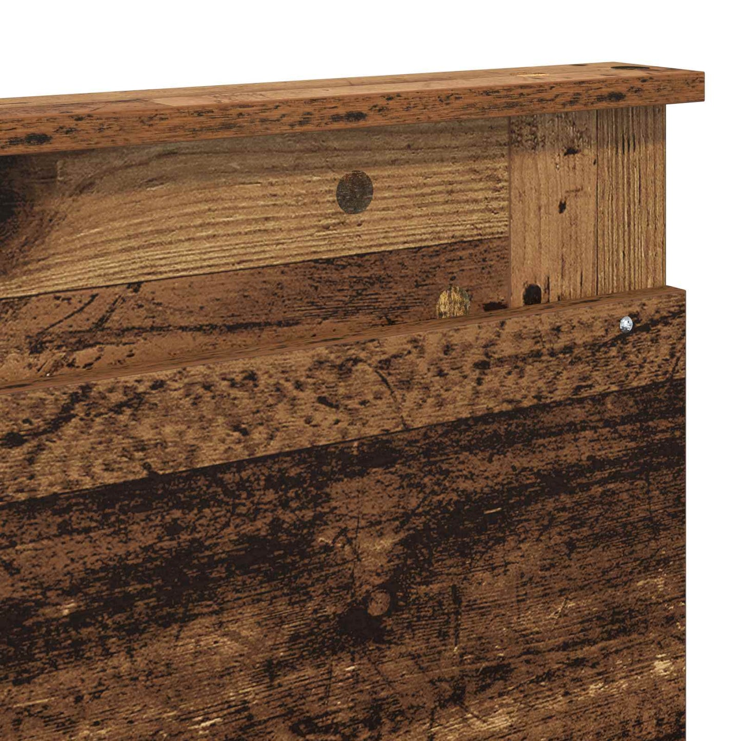 Headboard with Headboard Old Wood 180 cm Engineered Wood