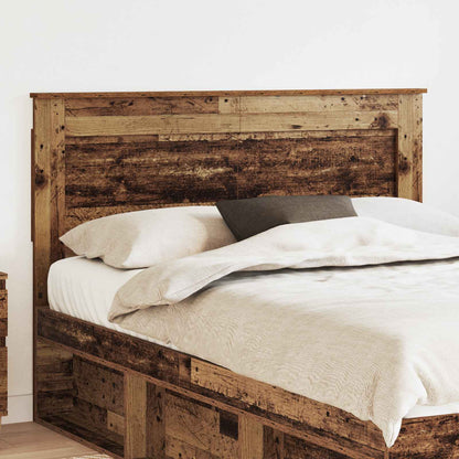 Headboard with Headboard Old Wood 160 cm Engineered Wood