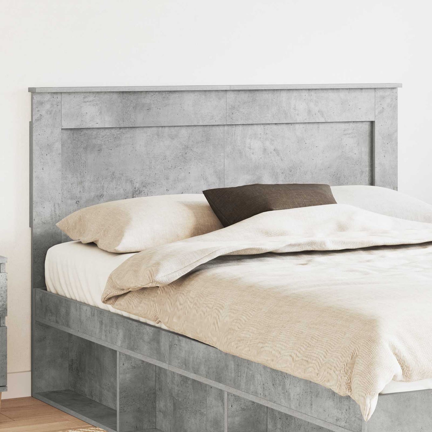 Headboard Concrete Grey Engineered Wood