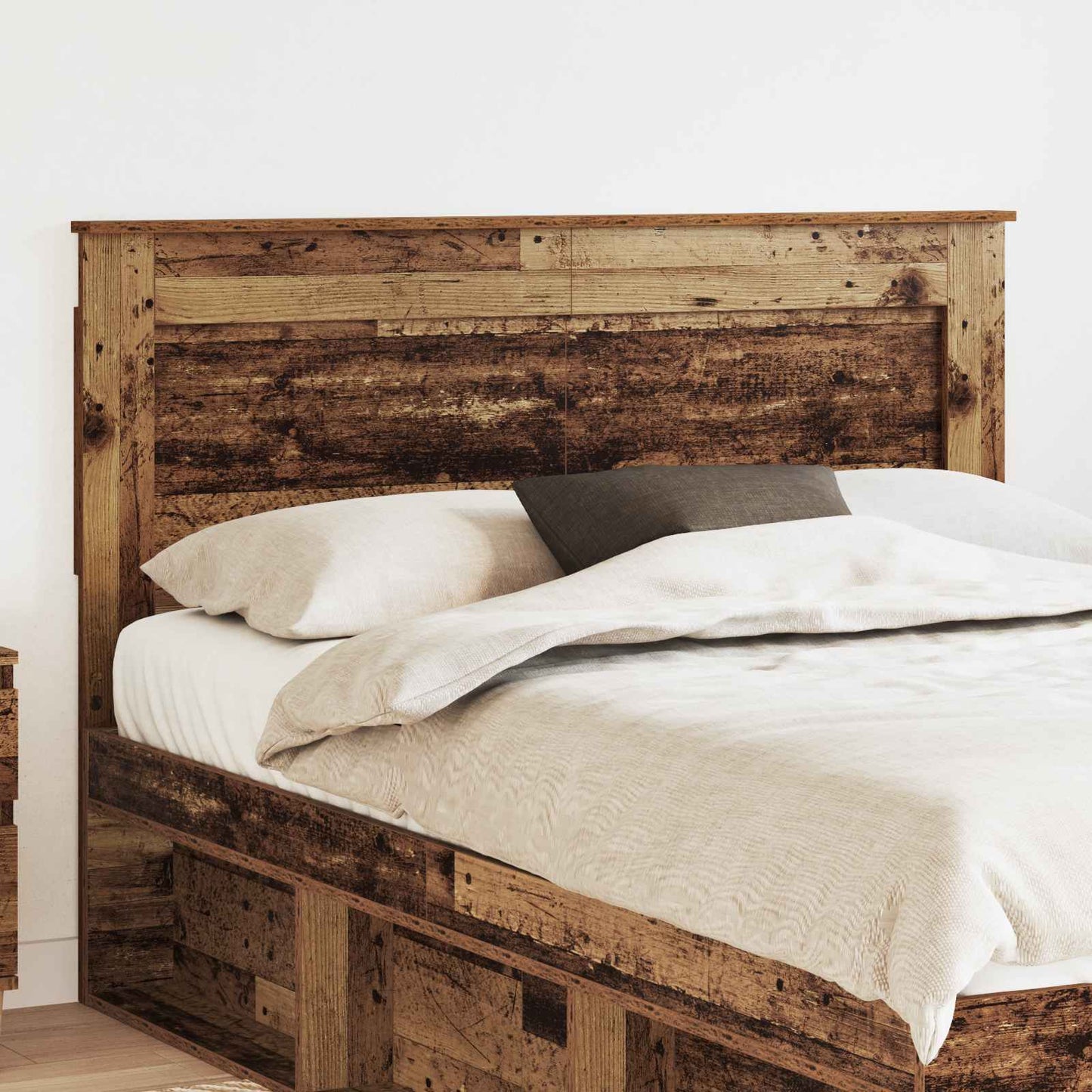 Headboard with Headboard Old Wood 150 cm Engineered Wood