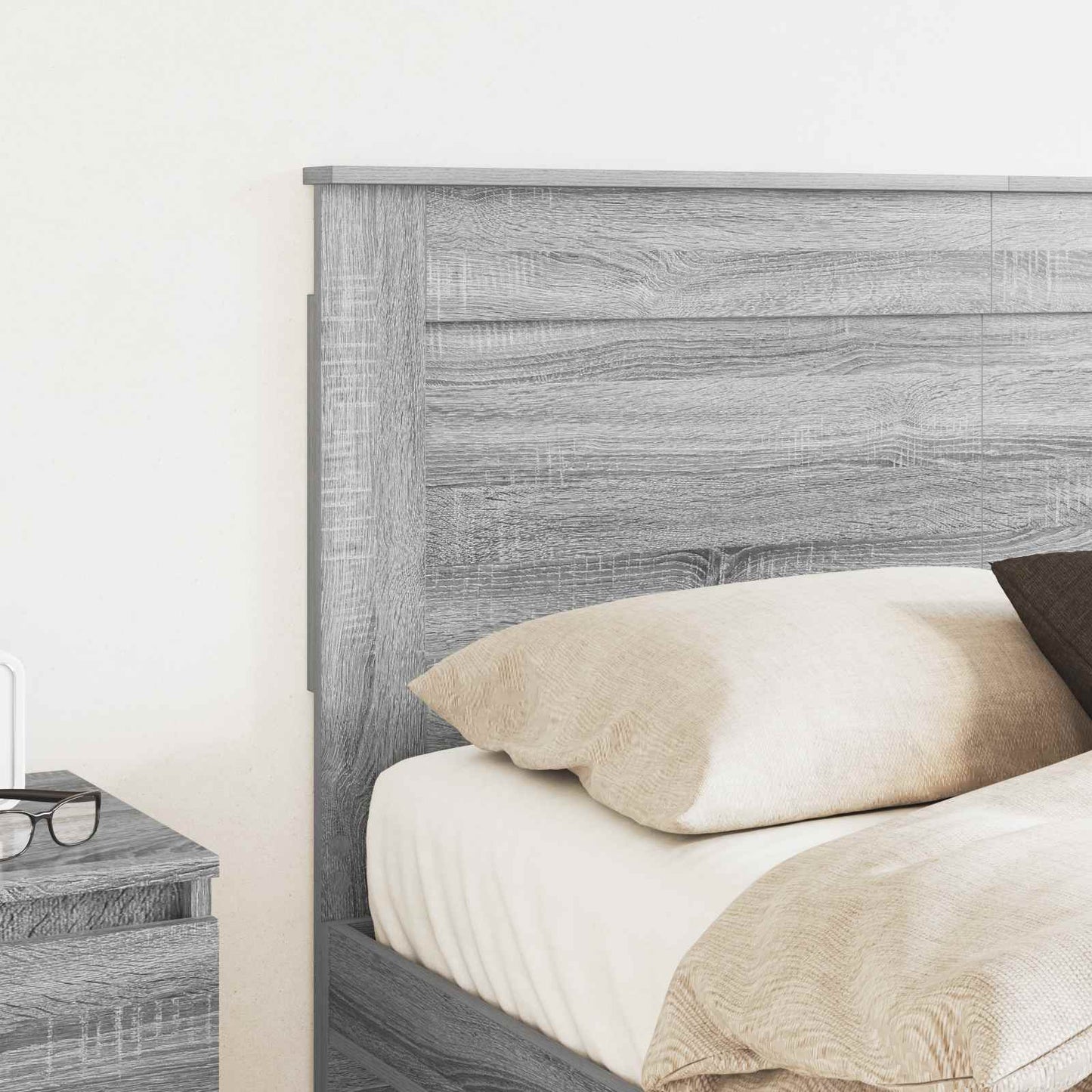Headboard Grey Sonoma Engineered Wood