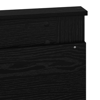 Headboard Black Oak Engineered Wood