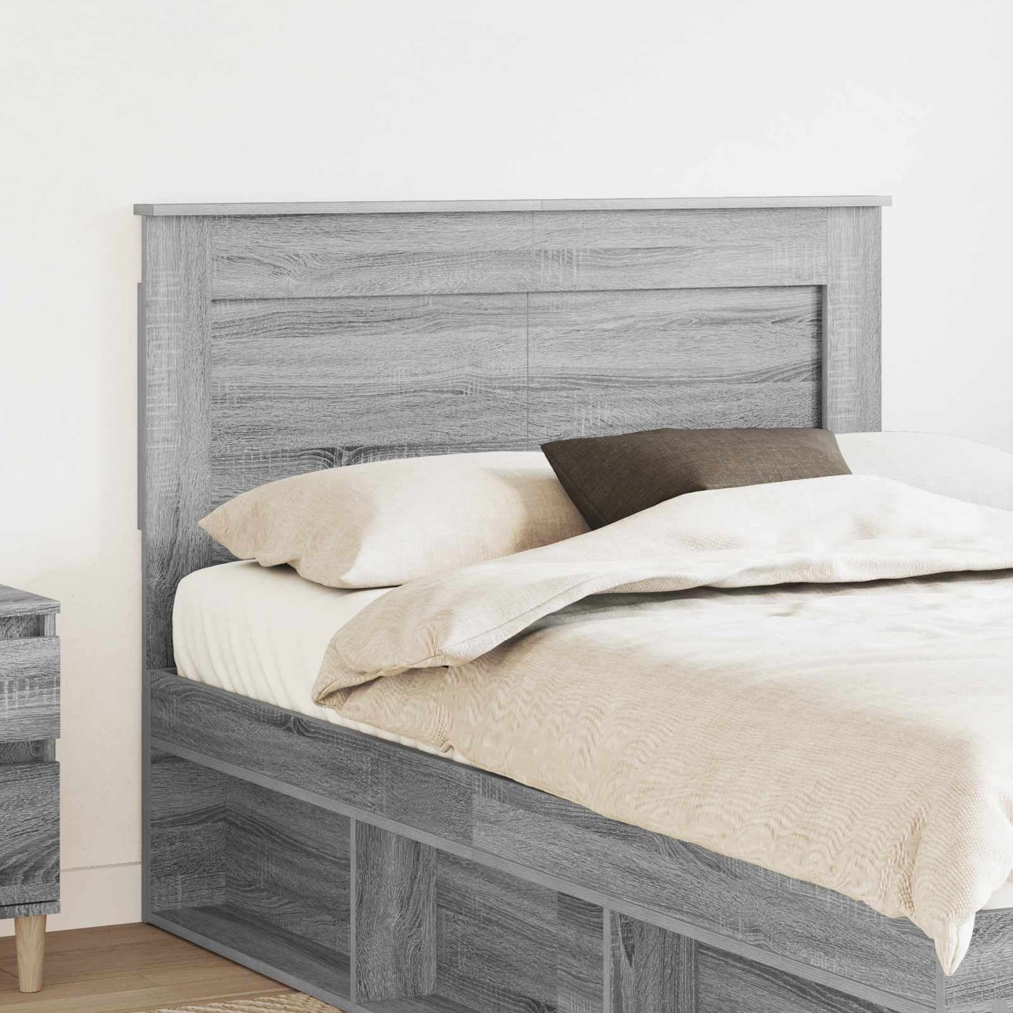 Headboard Grey Sonoma Engineered Wood