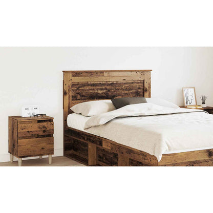 Headboard with Headboard Old Wood 120 cm Engineered Wood