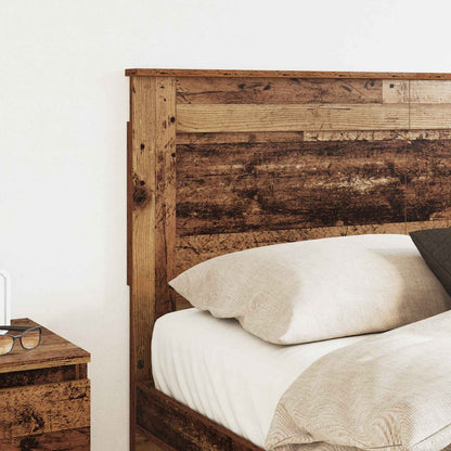 Headboard with Headboard Old Wood 120 cm Engineered Wood