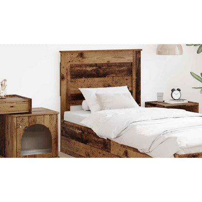 Headboard with Headboard Old Wood 100 cm Engineered Wood