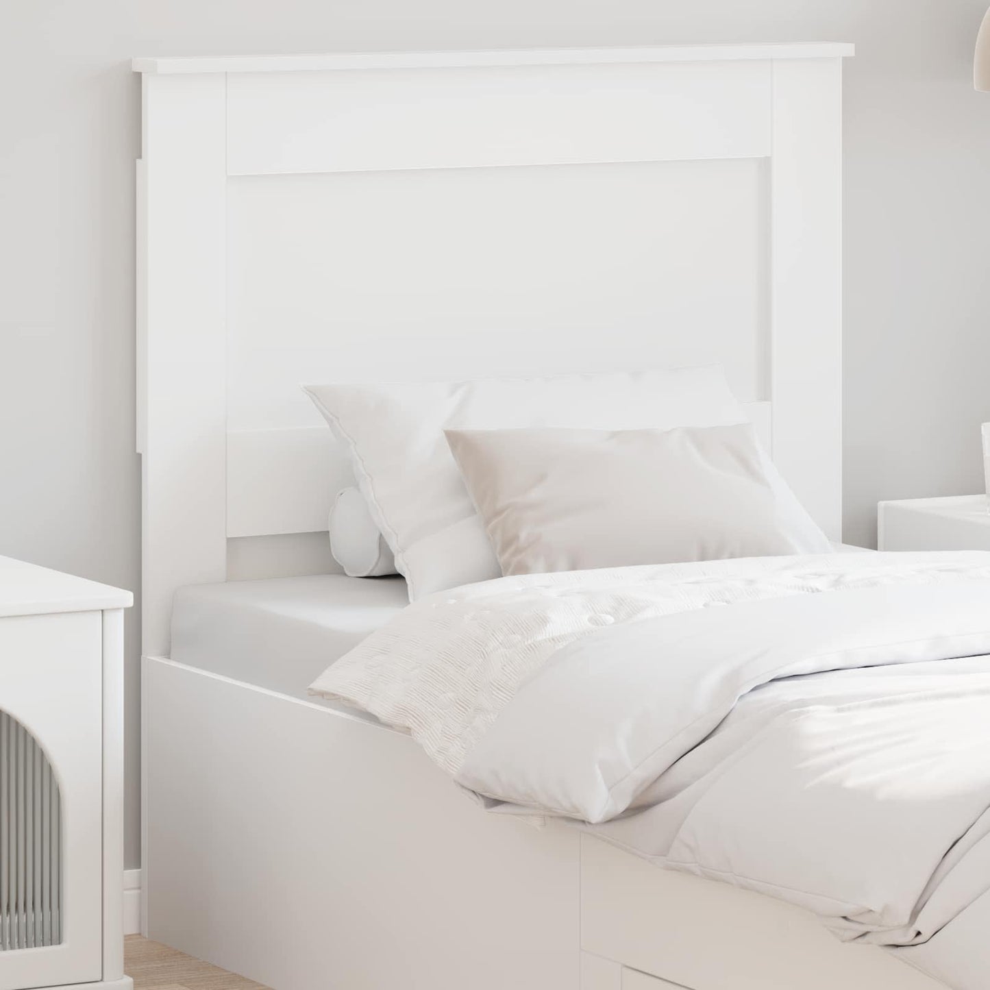 Headboard White Engineered Wood