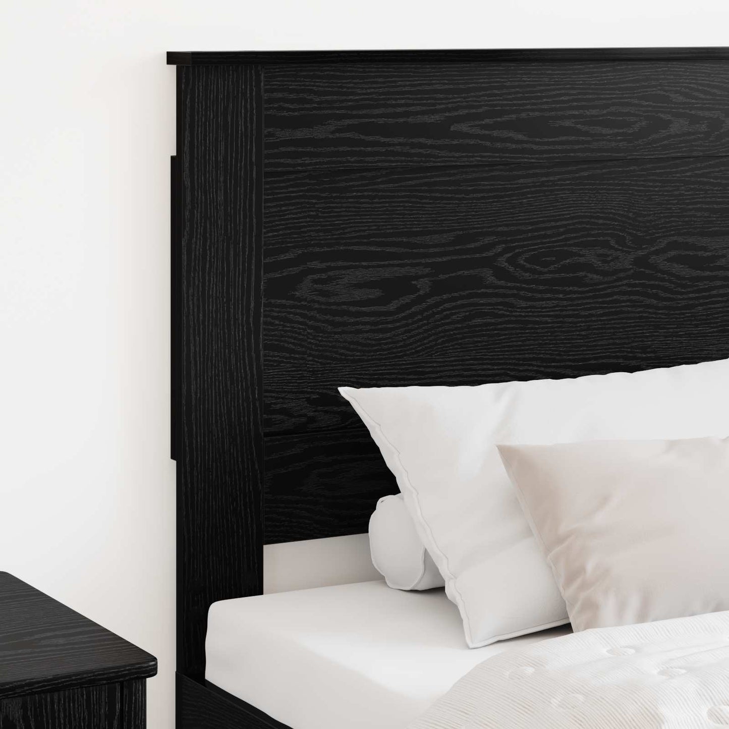 Headboard Black Oak Engineered Wood