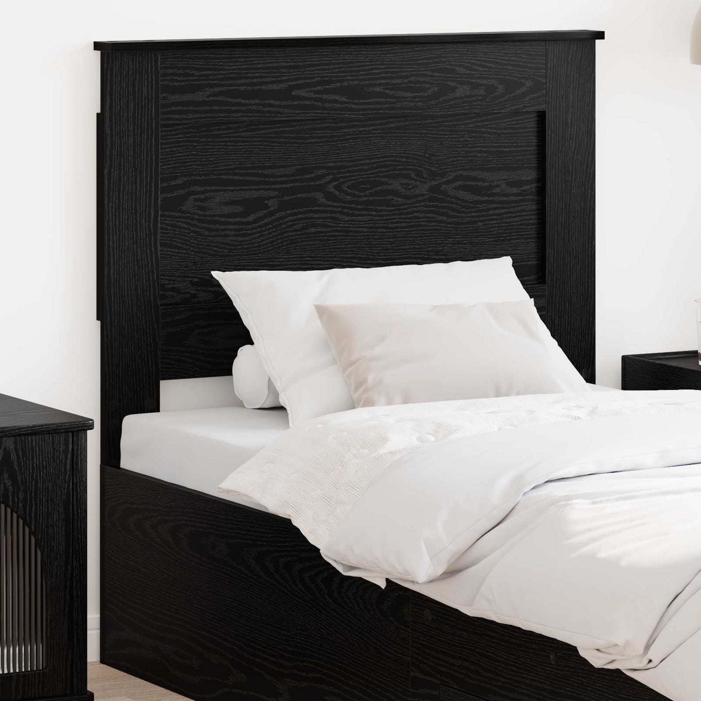 Headboard Black Oak Engineered Wood