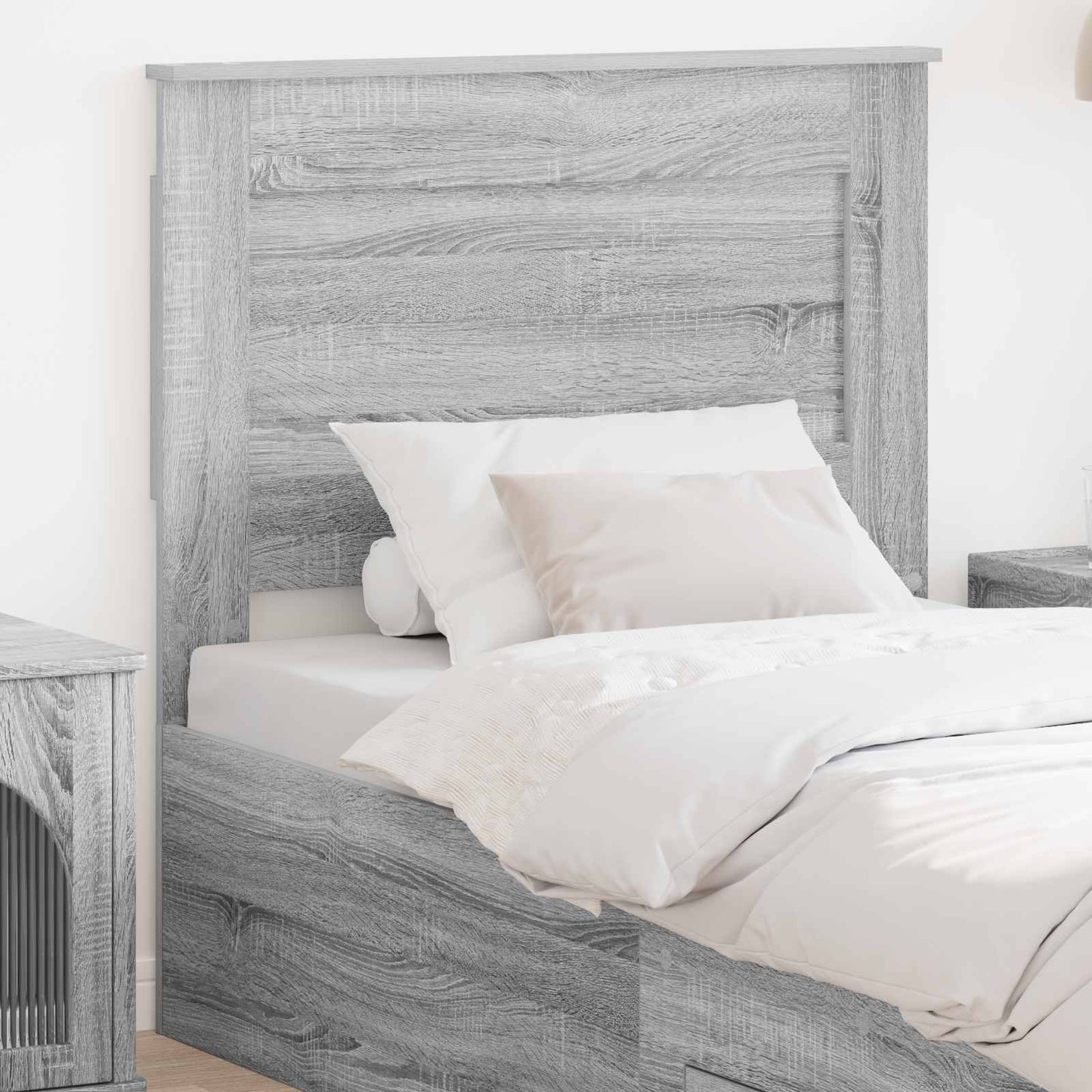 Headboard Grey Sonoma Engineered Wood
