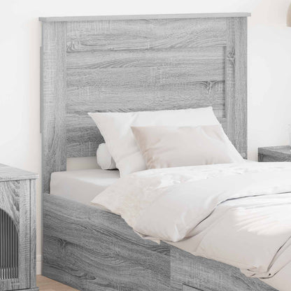 Headboard Grey Sonoma Engineered Wood