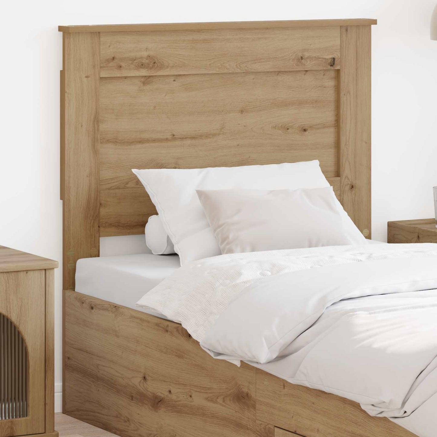 Headboard with Headboard Artisan Oak 80 cm Engineered Wood