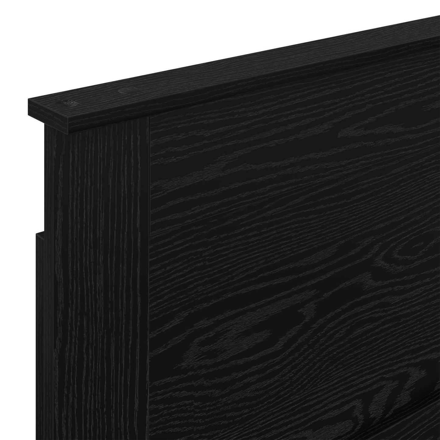 Headboard Black Oak Engineered Wood