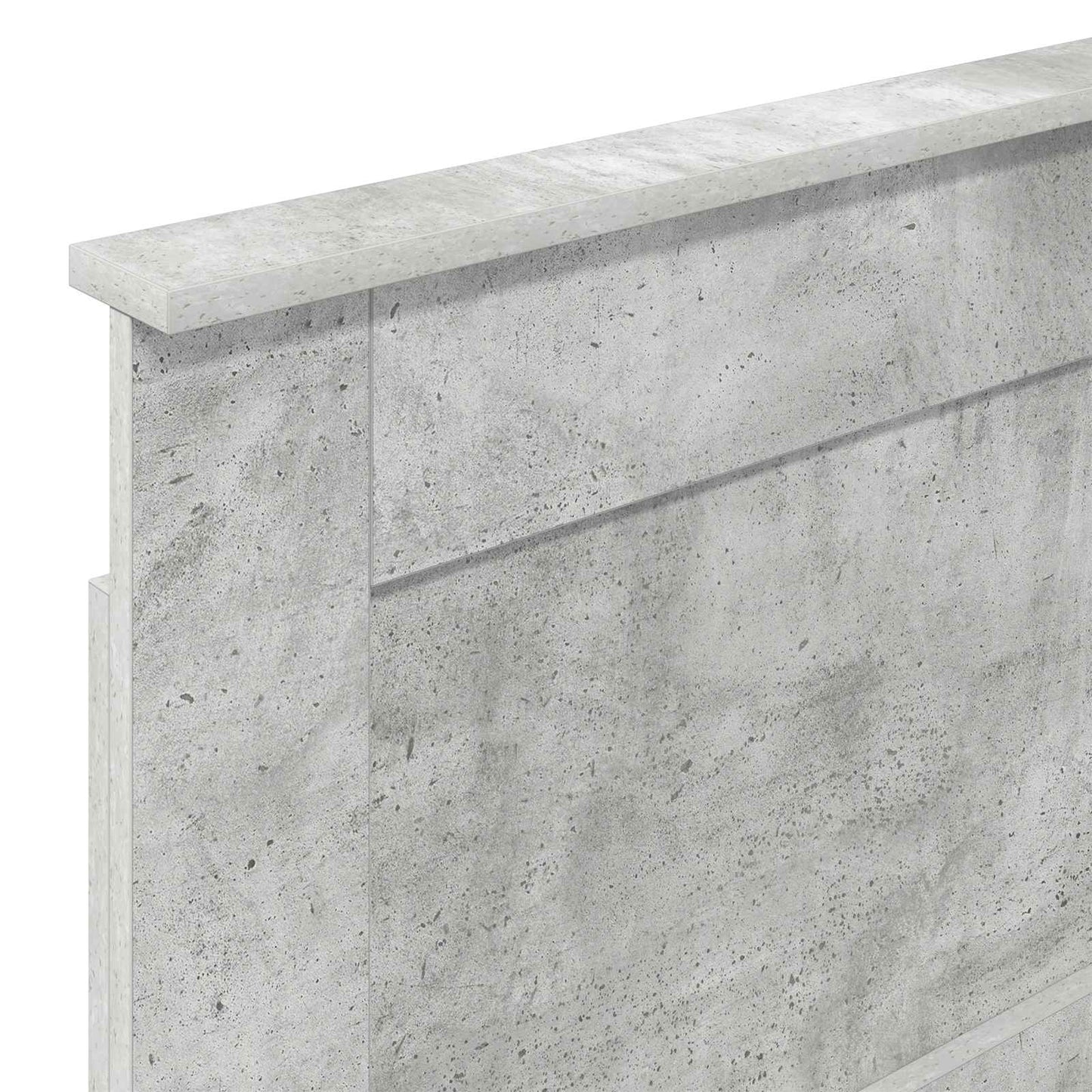 Headboard Concrete Grey Engineered Wood