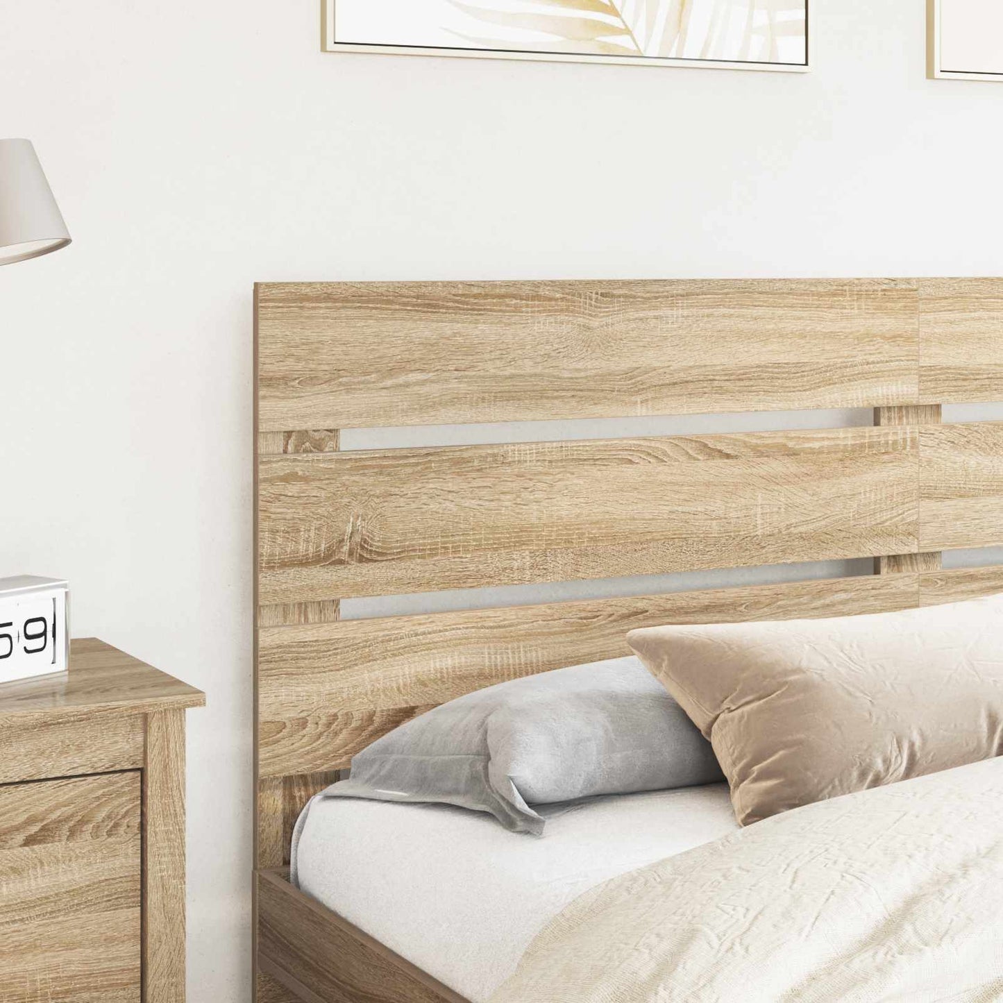 Headboard Sonoma Oak Engineered Wood