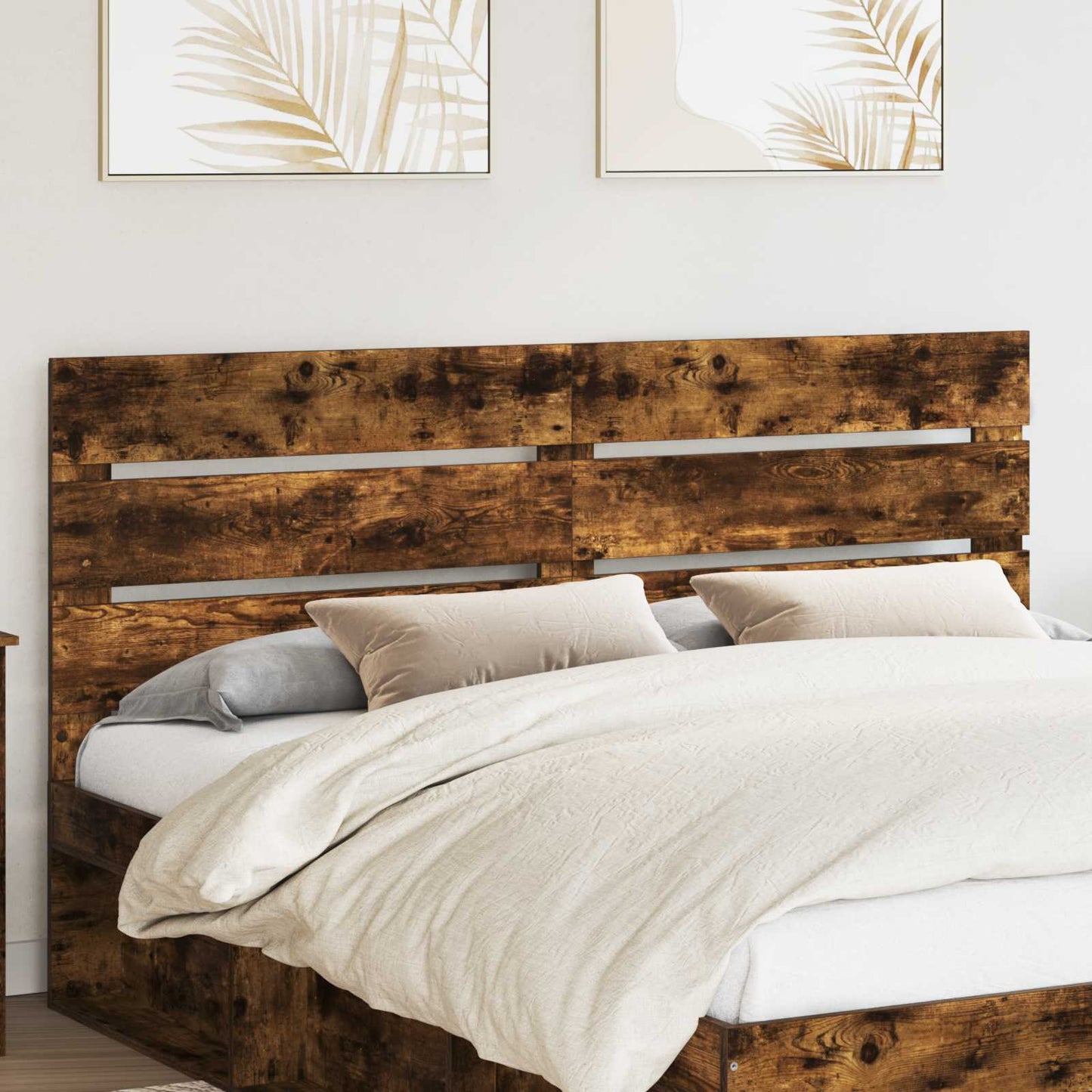 Headboard Smoked Oak Engineered Wood