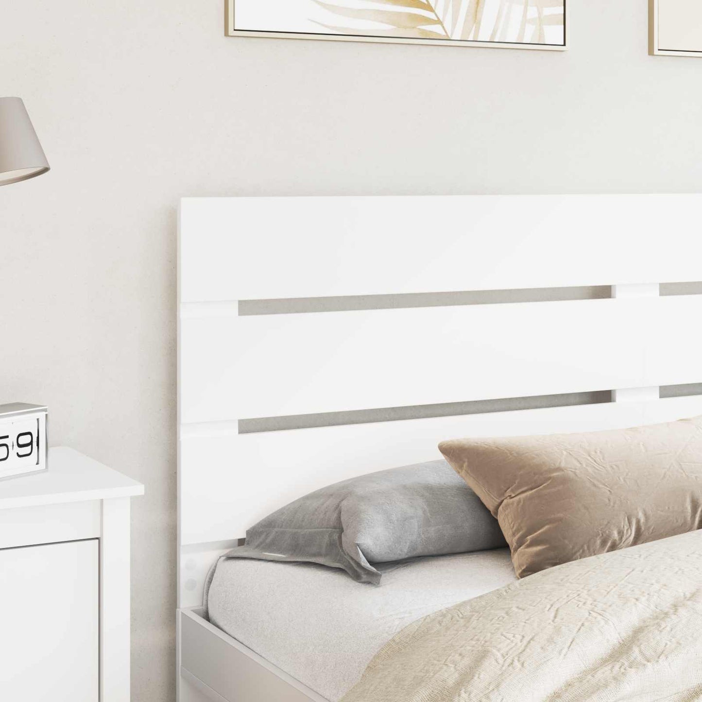 Headboard White Engineered Wood