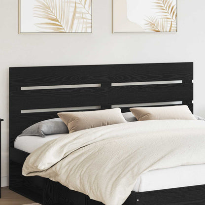 Headboard Black Oak Engineered Wood