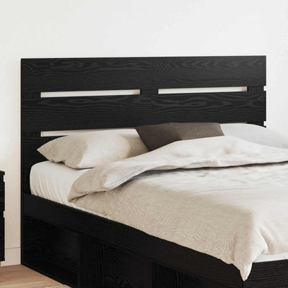 Headboard Black Oak Engineered Wood