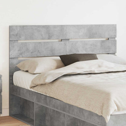 Headboard Concrete Grey Engineered Wood