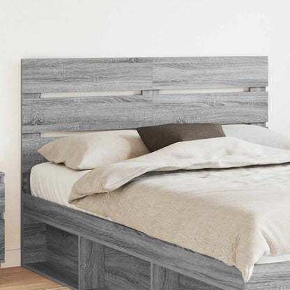 Headboard Grey Sonoma Engineered Wood