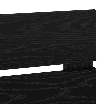 Headboard Black Oak Engineered Wood