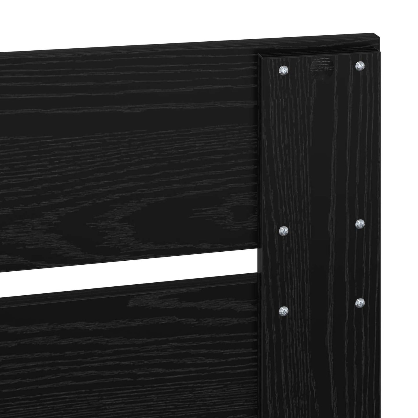 Headboard Black Oak Engineered Wood