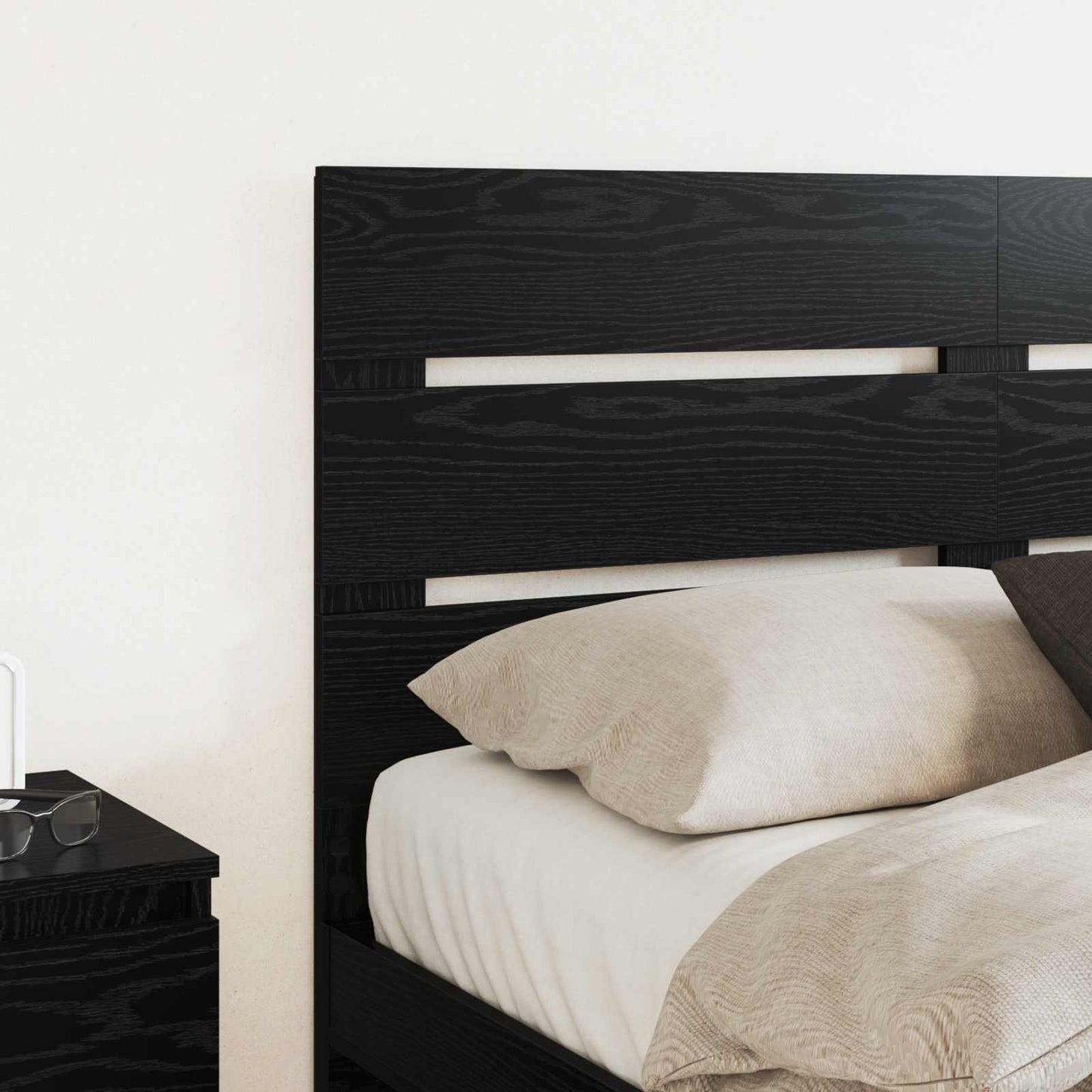 Headboard Black Oak Engineered Wood
