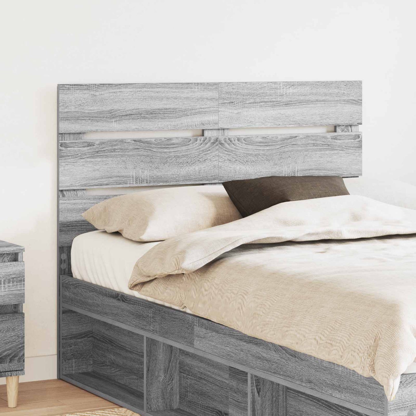 Headboard Grey Sonoma Engineered Wood