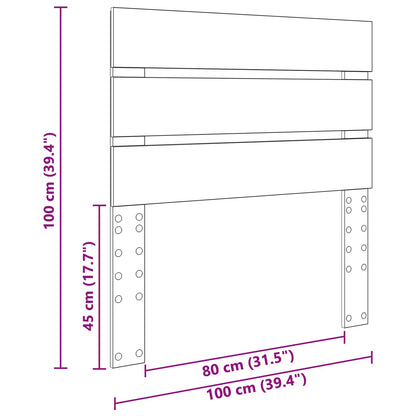 Headboard White Engineered Wood