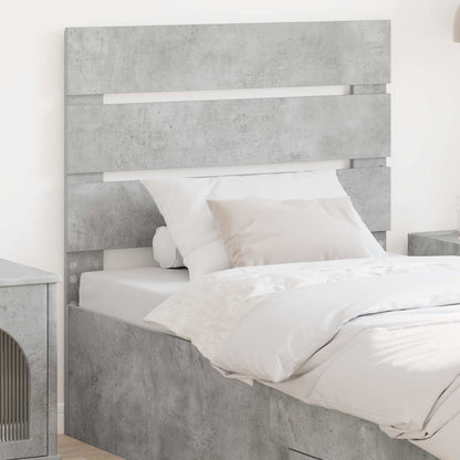 Headboard Concrete Grey Engineered Wood