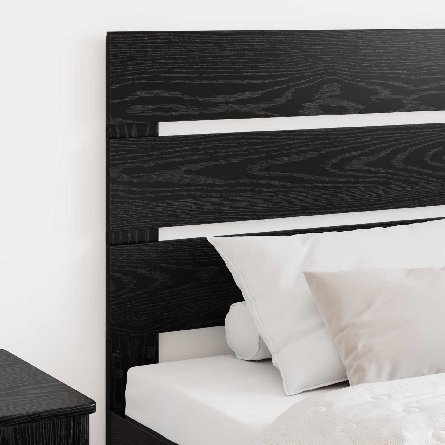 Headboard Black Oak Engineered Wood