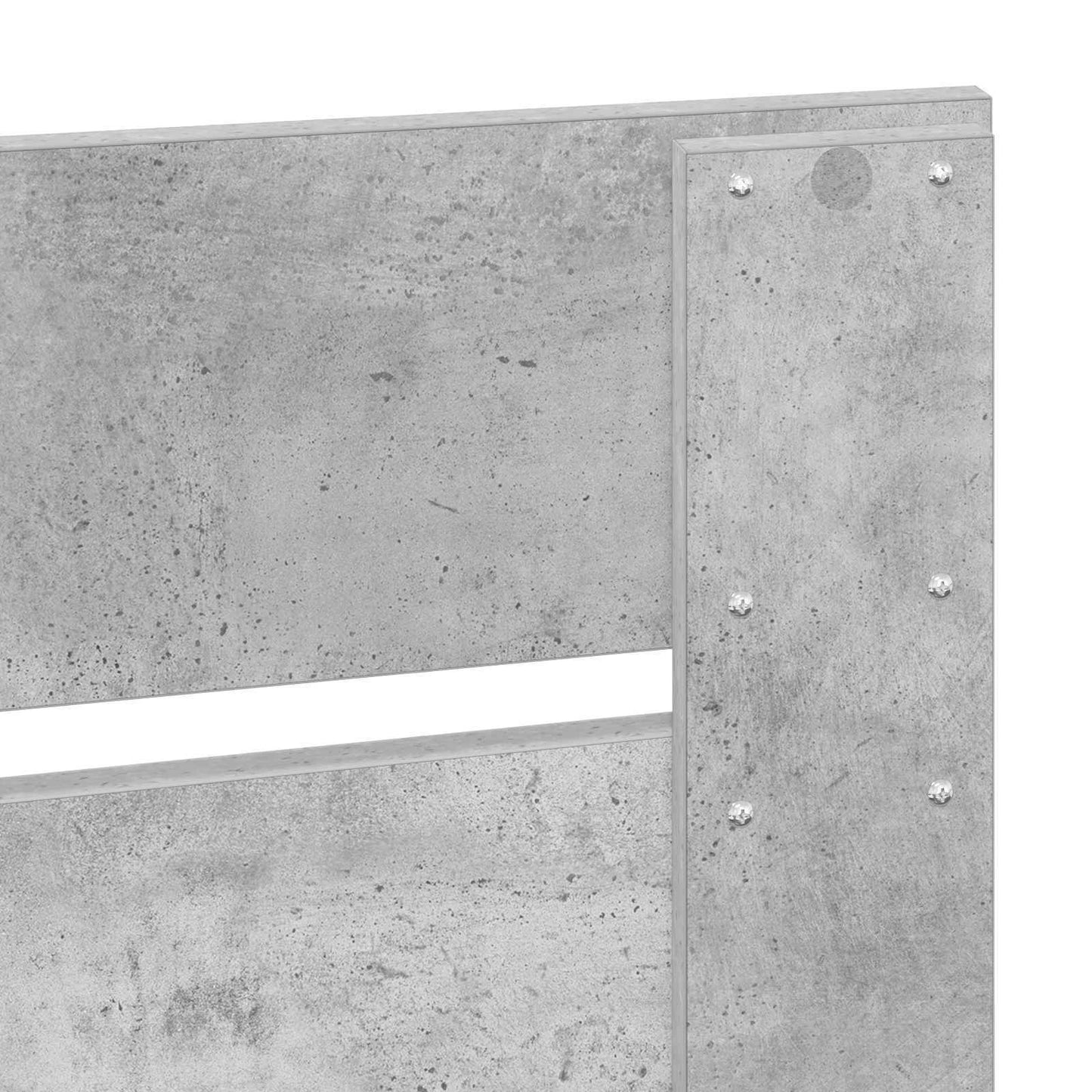 Headboard Concrete Grey Engineered Wood