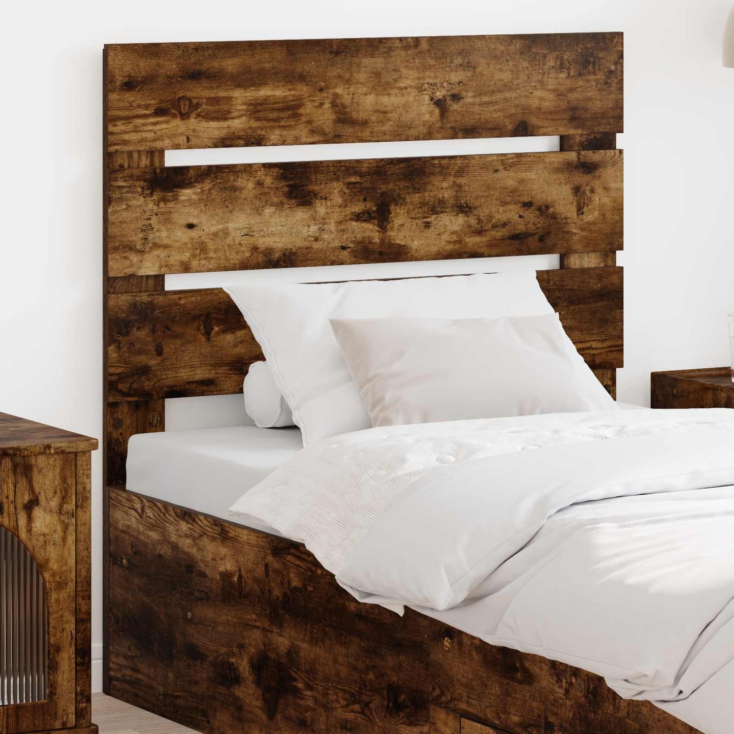 Headboard Smoked Oak Engineered Wood