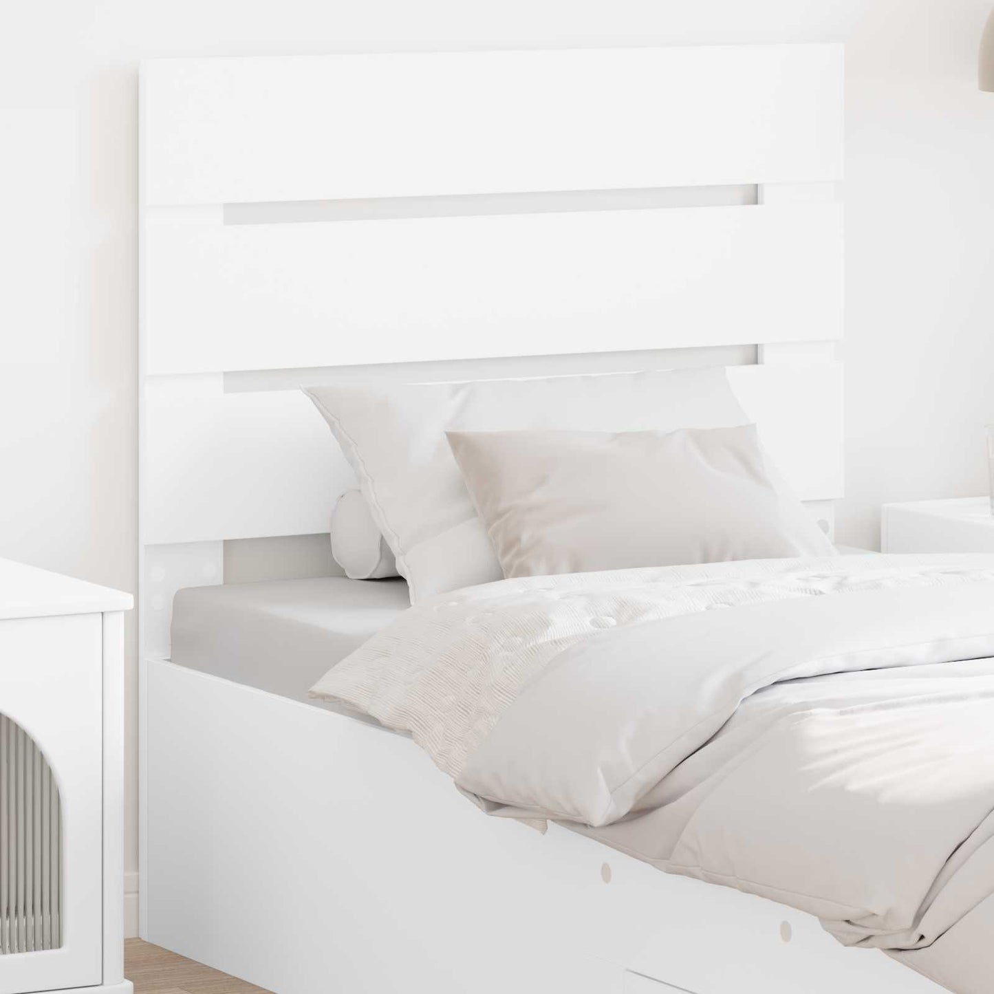 Headboard White Engineered Wood