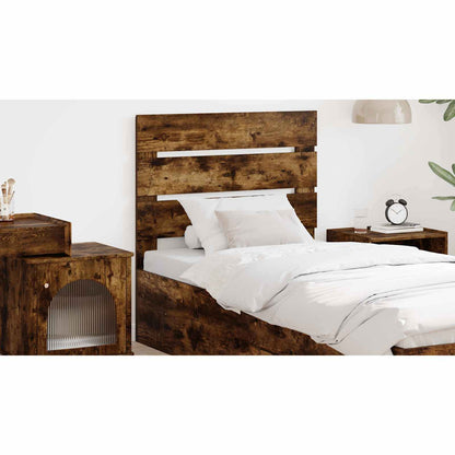 Headboard Smoked Oak Engineered Wood