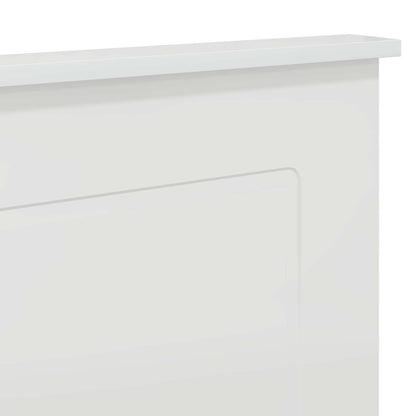 Headboard Gloss White 100 cm Engineered Wood