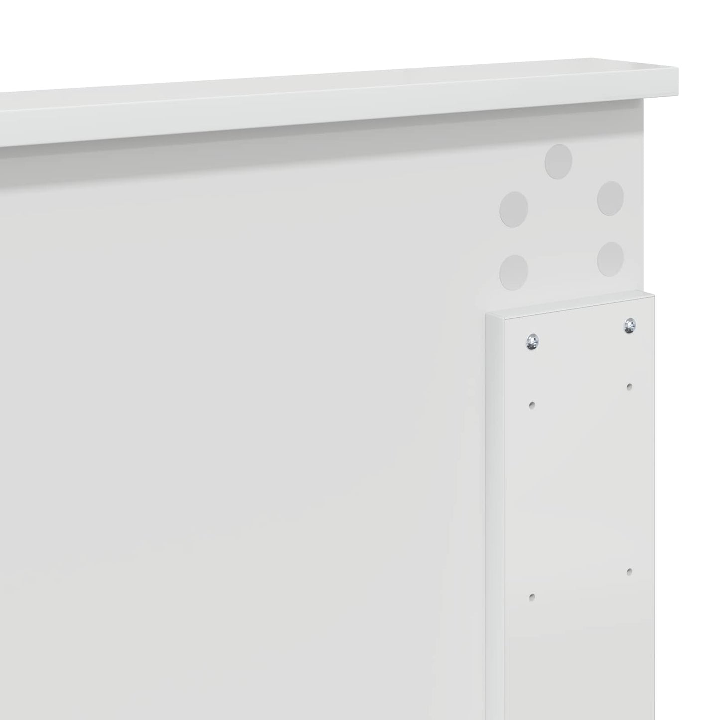Headboard Gloss White 100 cm Engineered Wood