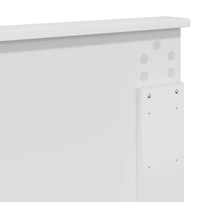 Headboard Gloss White 100 cm Engineered Wood