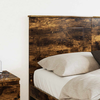 Headboard Smoked Oak 100 cm Engineered Wood